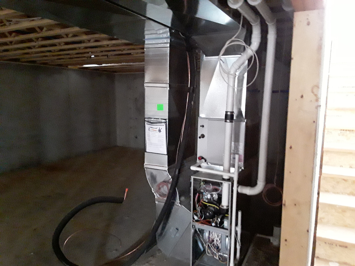Hvac work new furnace
